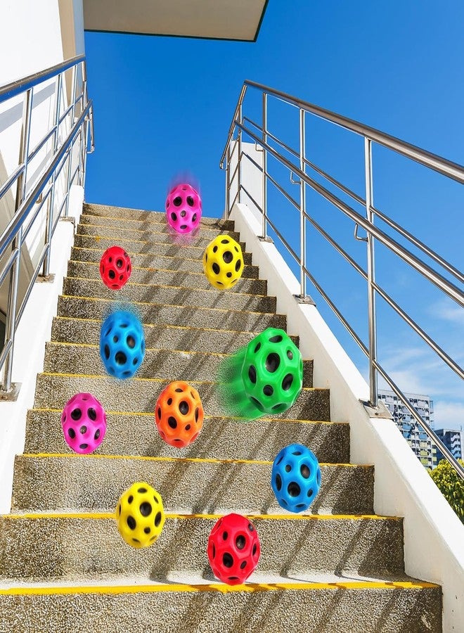 SEMNOX CREATION Super Bouncy Rubber Moon Ball Toy for Kids and Adults with Craters - High Bounce, Textured Grip, Perfect for Playtime Fun - Soft Foam Ball, Multicolor(Pack-2) - Image 2